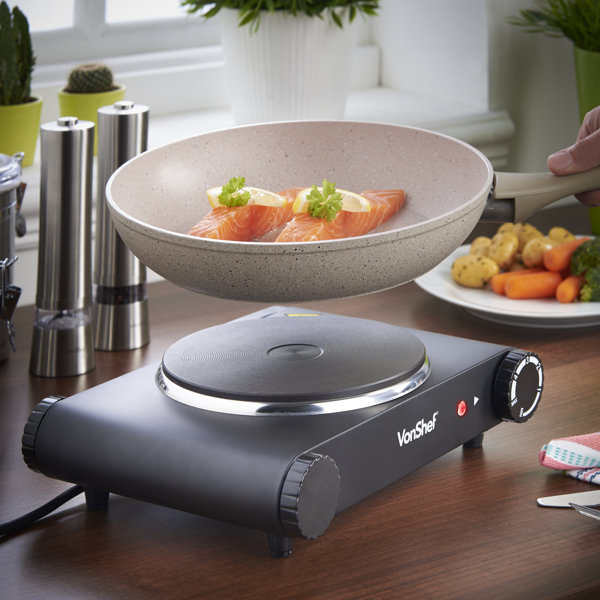VonShef Premium Single Electric Hot Plate & Reviews Wayfair